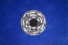 100x100 Event horizon, acrylic on canvas1