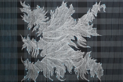 We are S.#3, 50x50cm, acrylic and graphite silvery pigment on canvas