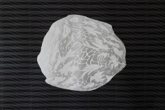 it's just your time, 120x120 cm acrylic and graphite silvery pigment on canvas1